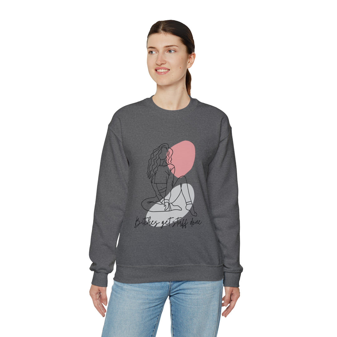 Line Art Unisex Heavy Blend™ Crewneck Sweatshirt - Wave Fusions