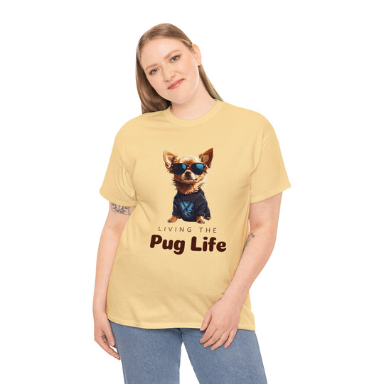 Pug Attitude T-shirt - Living The Pug Life