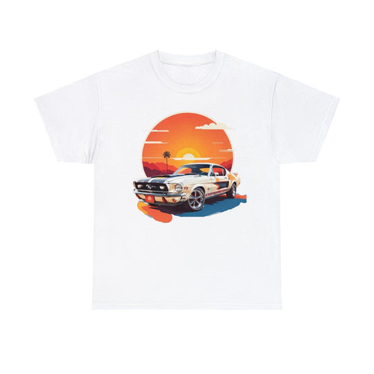 Sunset Muscle Car T-Shirt - Muscle Car Edition