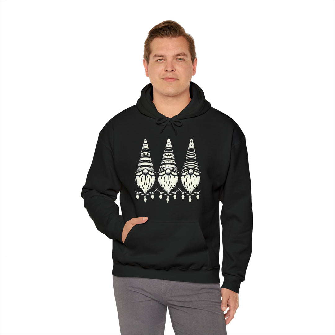 Nordic Gnomes Garland Unisex Hoodie - Wave Fusions