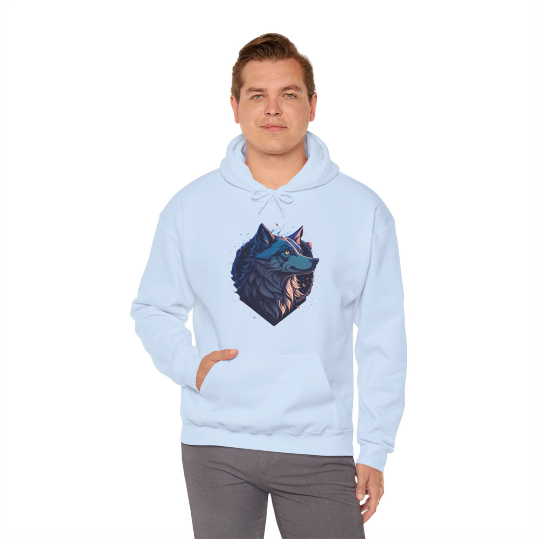 Lone Wolf Majesty Hoodie - Vibrant Wilderness