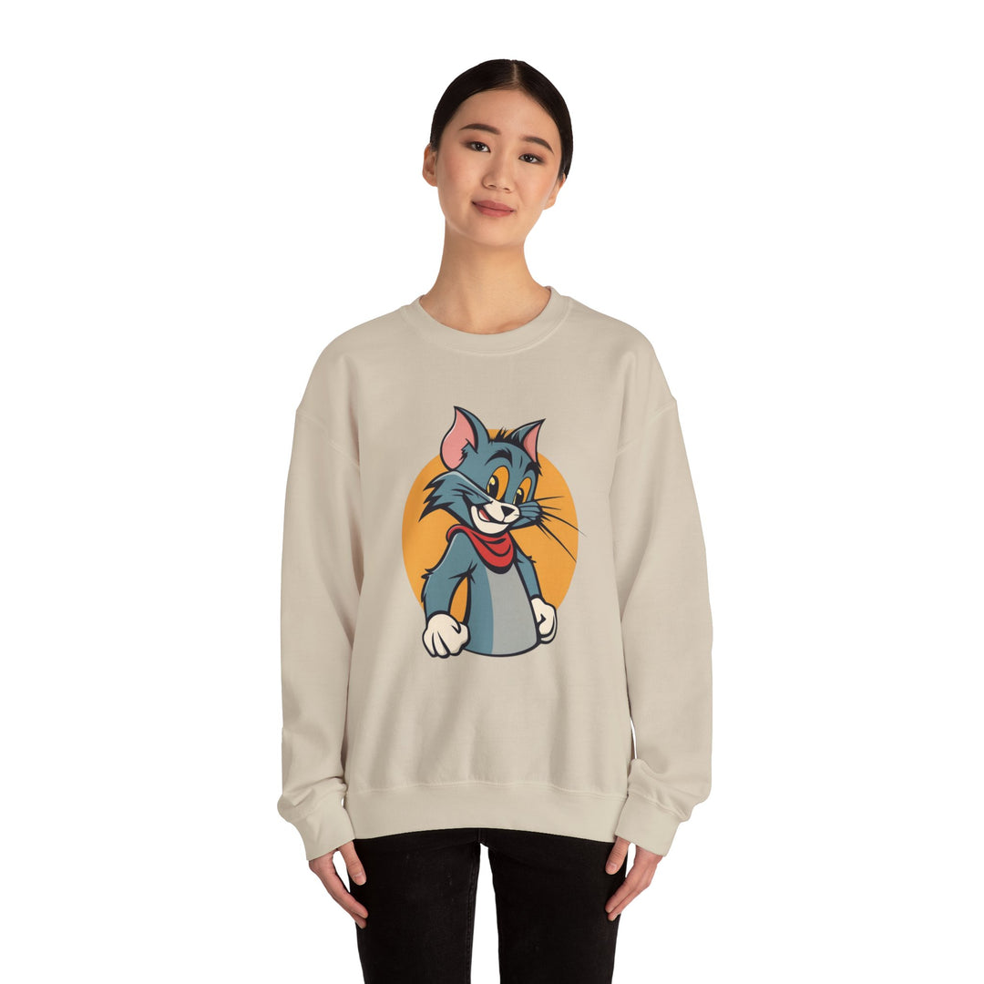 Tom Cat Grin Sweatshirt -  Joyful Jumper