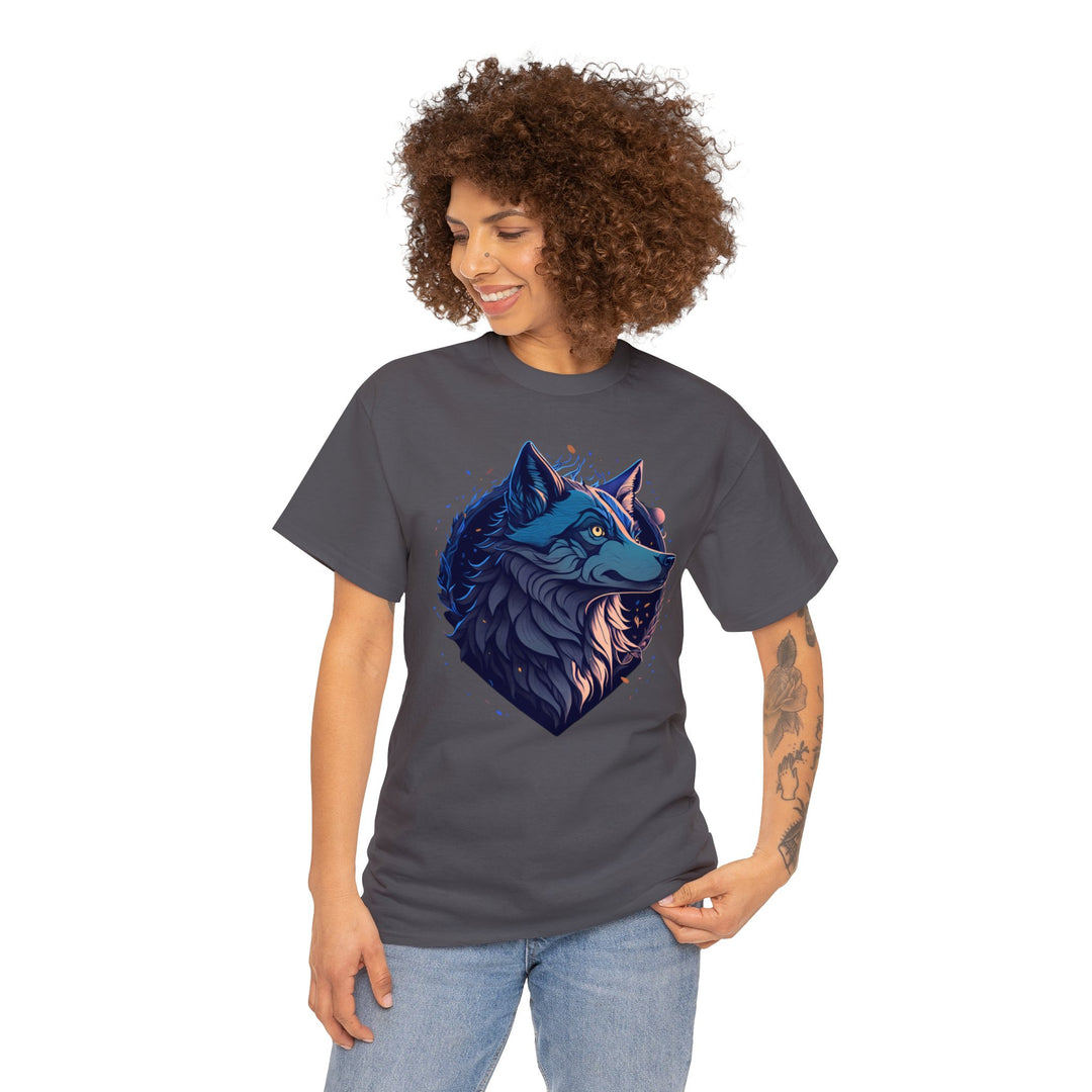 Lone Wolf Majesty T-shirt - Vibrant Wilderness