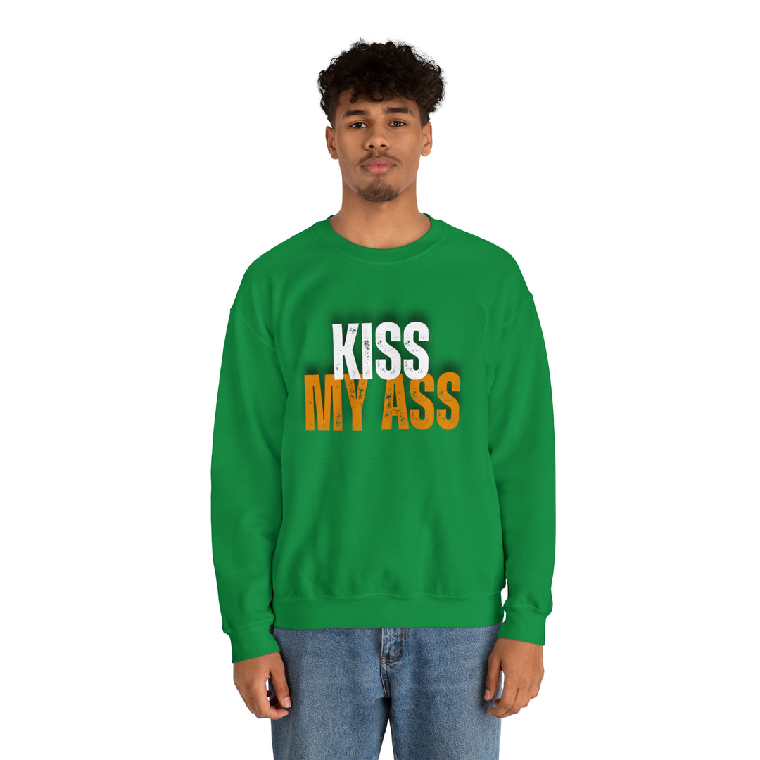 Kiss My Ass Unisex Heavy Blend™ Crewneck Sweatshirt - Wave Fusions