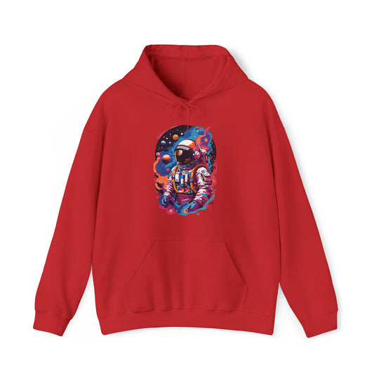 Cosmic Voyager Astronaut Unisex Hoodie - Wave Fusions