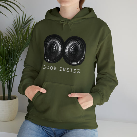 Look Inside Unisex Hoodie - Wave Fusions