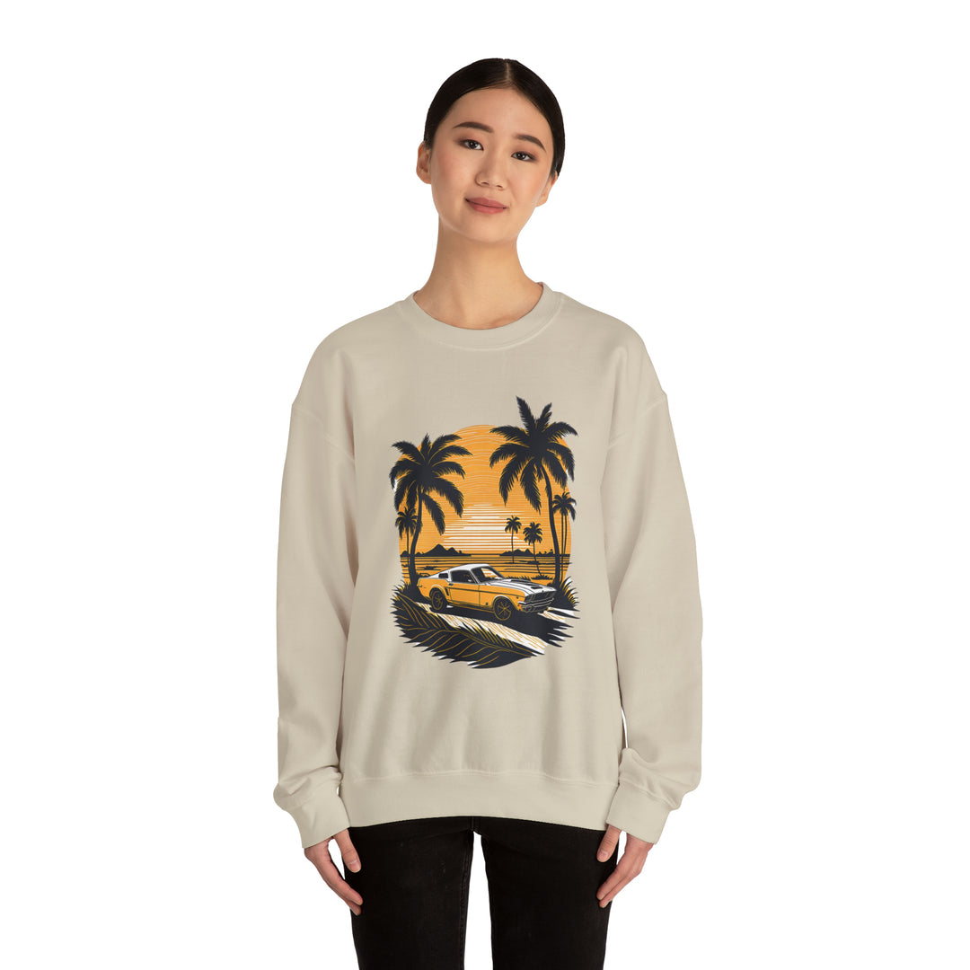 Vintage Car Unisex Heavy Blend Crewneck Sweatshirt - Wave Fusions