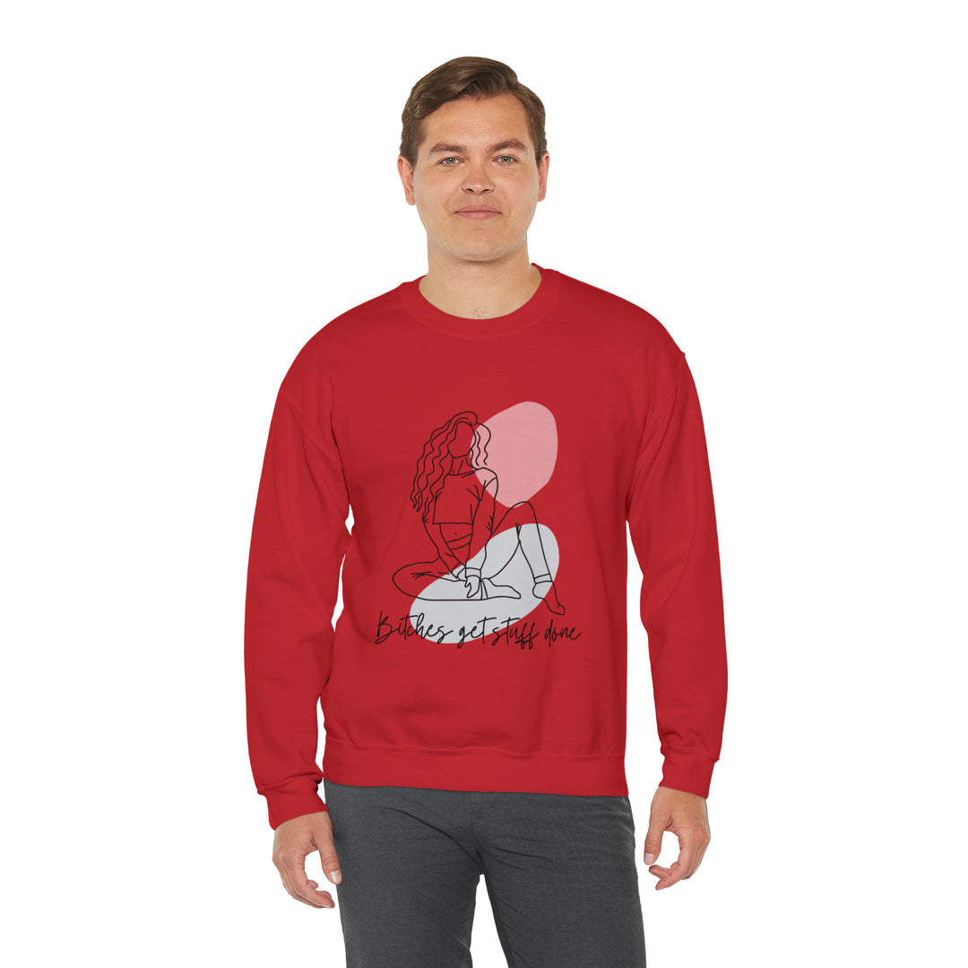 Line Art Unisex Heavy Blend™ Crewneck Sweatshirt - Wave Fusions