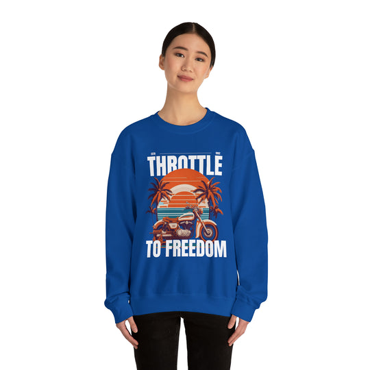 Throttle To Freedom Unisex Sweatshirt - Wave Fusions