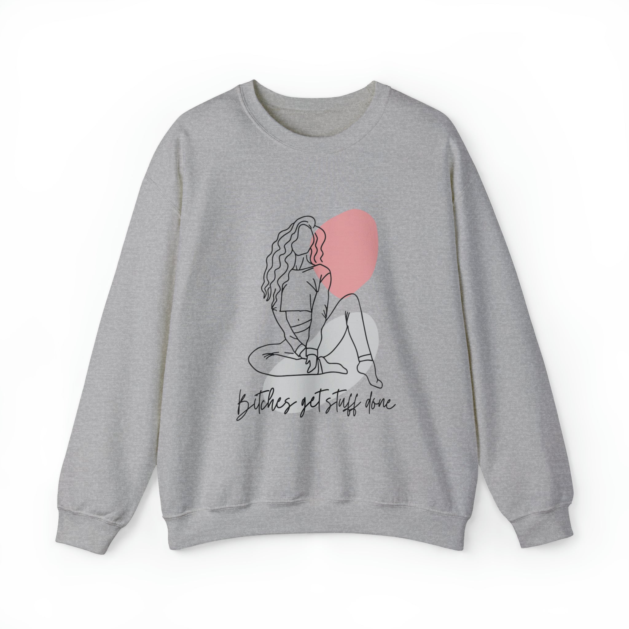 Line Art Unisex Heavy Blend™ Crewneck Sweatshirt - Wave Fusions