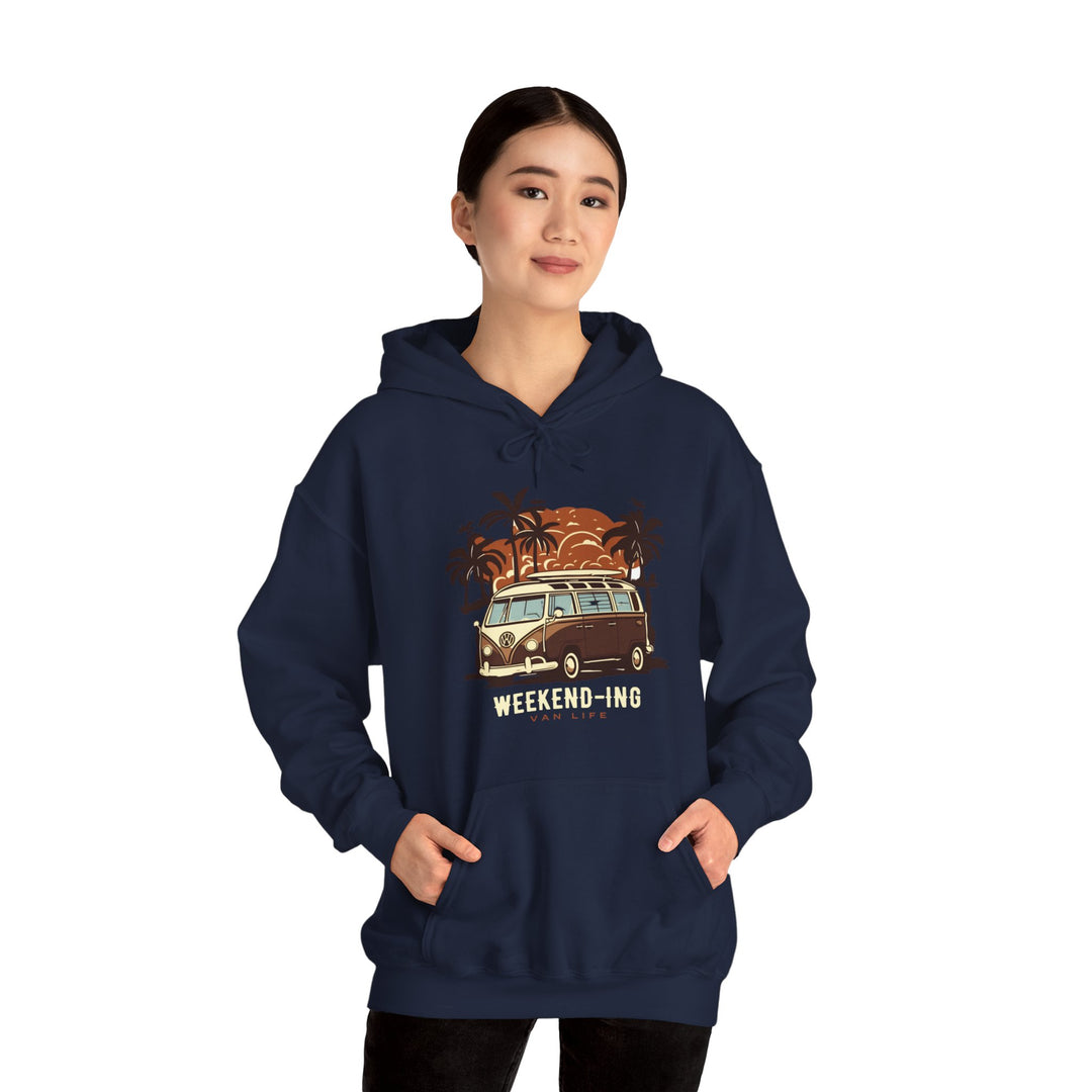 Weekend-ing Adventure Van Life Hoodie - Escape in Style