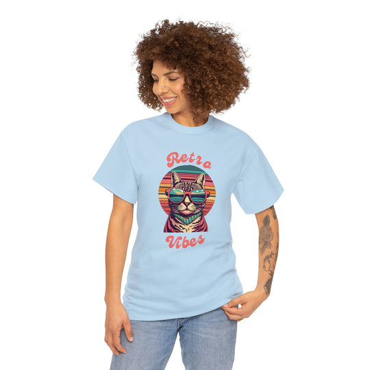 Cool Cat Retro Vibes T-Shirt  - Retro Radiance Edition