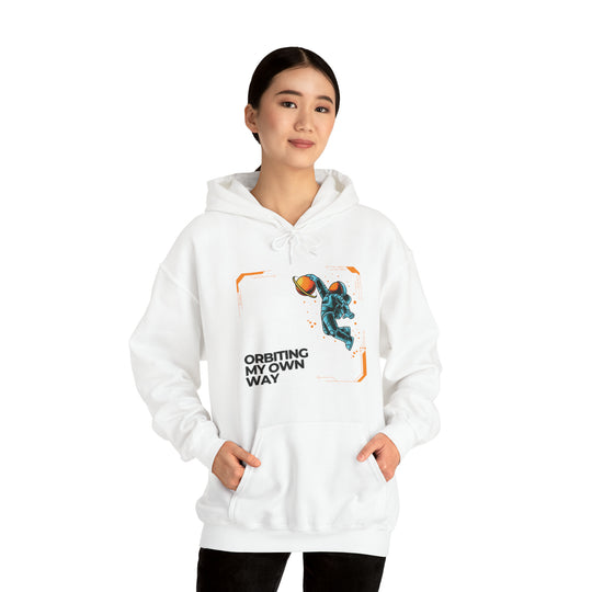 Orbiting My Own Way Unisex Hoodie - Wave Fusions