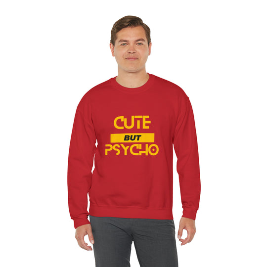 Cute But Psycho Unisex Heavy Blend™ Crewneck Sweatshirt - Wave Fusions