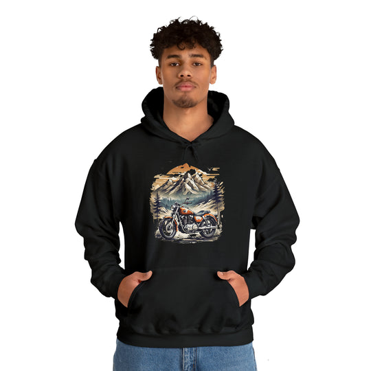 Highland Motorbike Unisex Hoodie - Wave Fusions