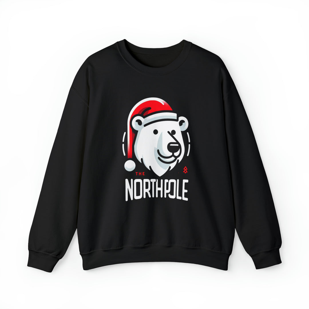 North Pole Bear Christmas Unisex Sweatshirt - Wave Fusions