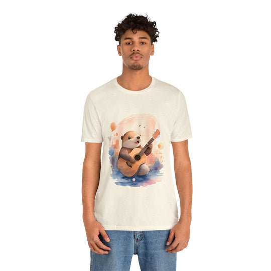 Hamster with Guitar Unisex Jersey Short Sleeve Tee