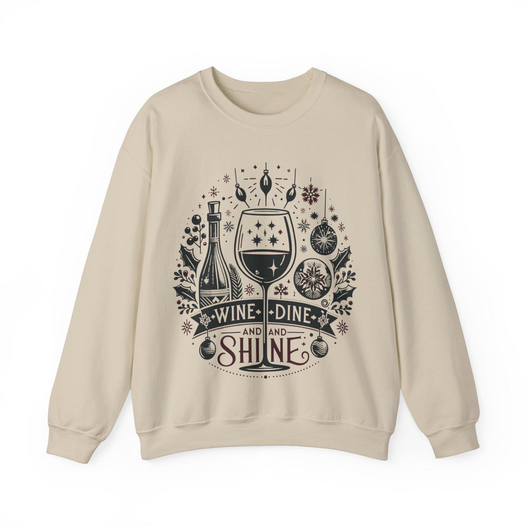 Wine, Dine And Shine Unisex Sweatshirt - Wave Fusions