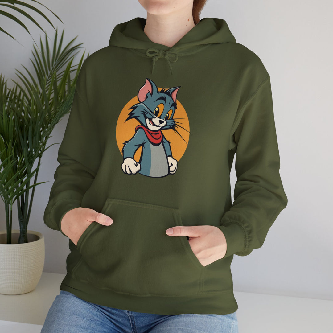 Tom Cat Grin Hoodie - Joyful Jumper