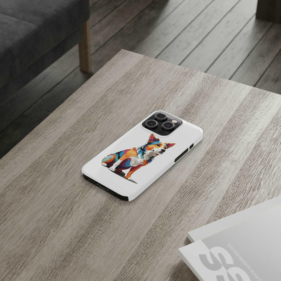 Sitting Dog Slim Phone Case