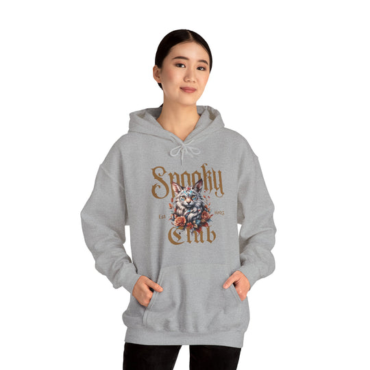 Spooky Club Floral Feline Cat Hoodie - Spooky Club Charm