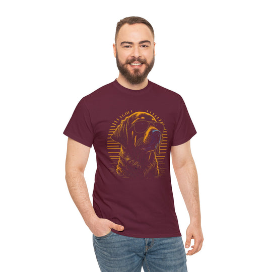 Golden Hour Sunglasses Dog T-shirt - Bask in Style