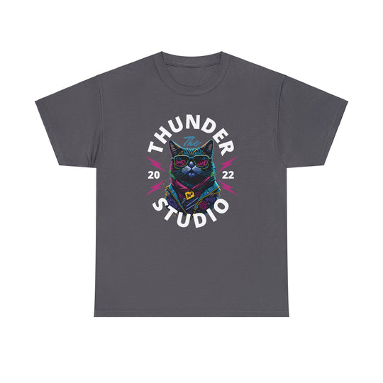 Thunder Studio Cat T-Shirt - DJ Cat Vibe