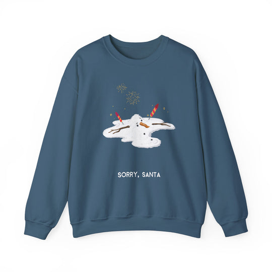 Sorry Santa Melted Snowman Holiday Sweatshirt