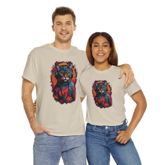 Rhythm and Purr Cat T-Shirt - Tune In Style