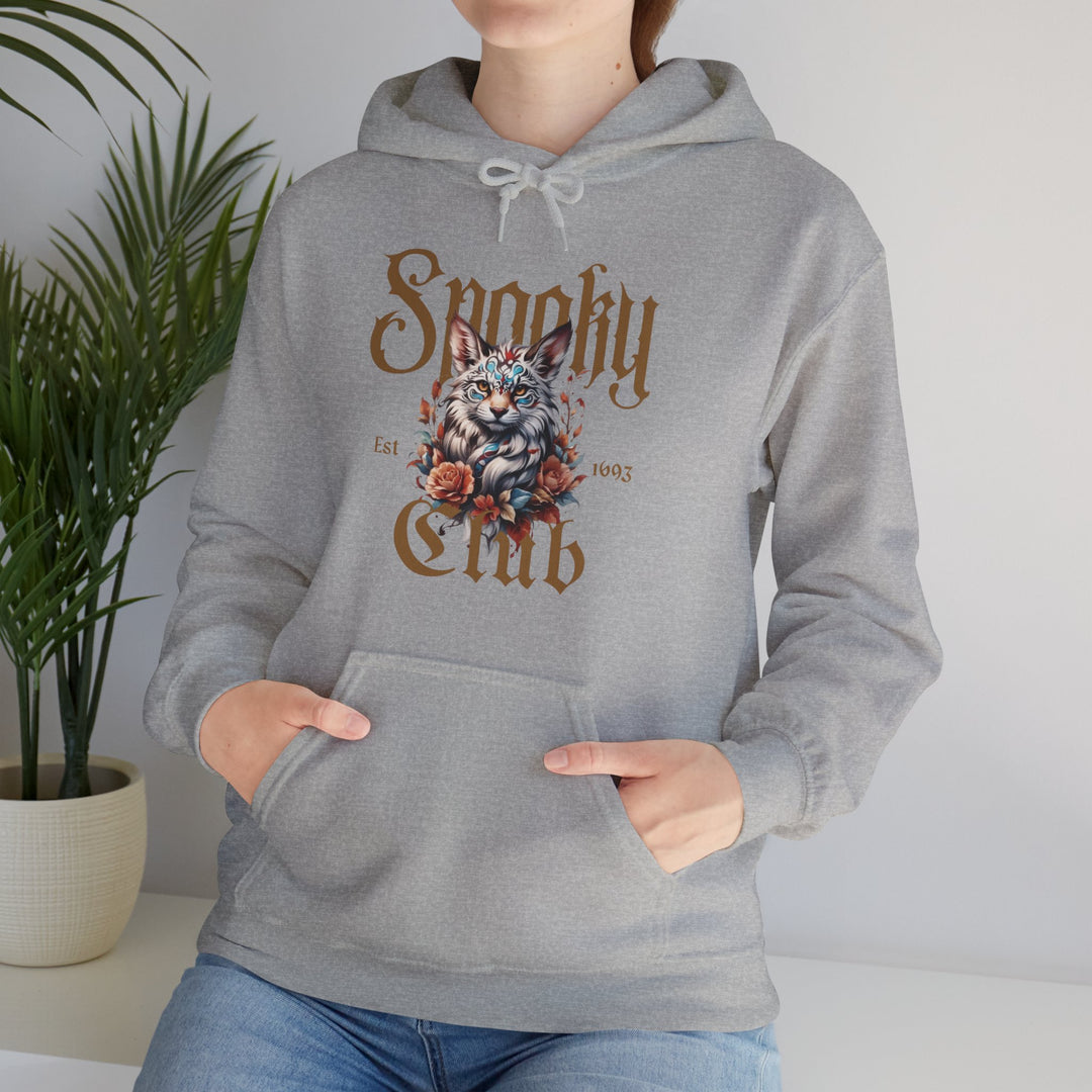 Spooky Club Floral Feline Cat Hoodie - Spooky Club Charm