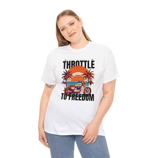 Throttle To Freedom Unisex T Shirt - Wave Fusions