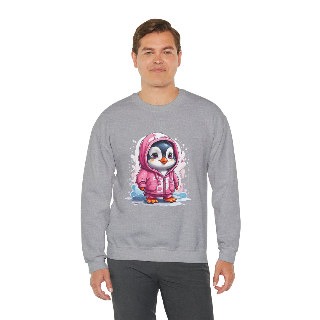 Penguin Unisex Heavy Blend™ Crewneck Sweatshirt - Wave Fusions