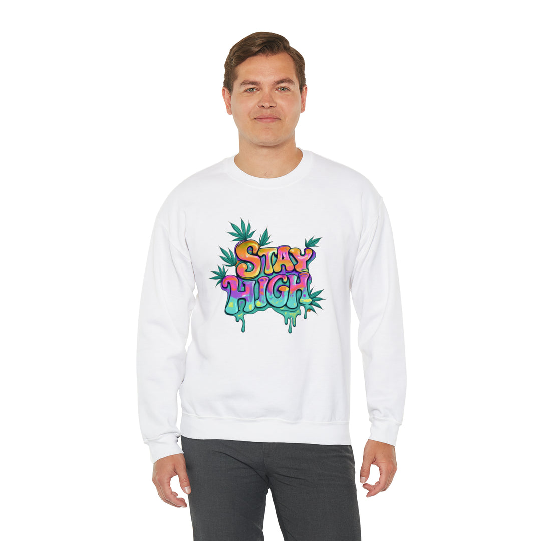 Stay High Unisex Heavy Blend™ Crewneck Sweatshirt - Wave Fusions