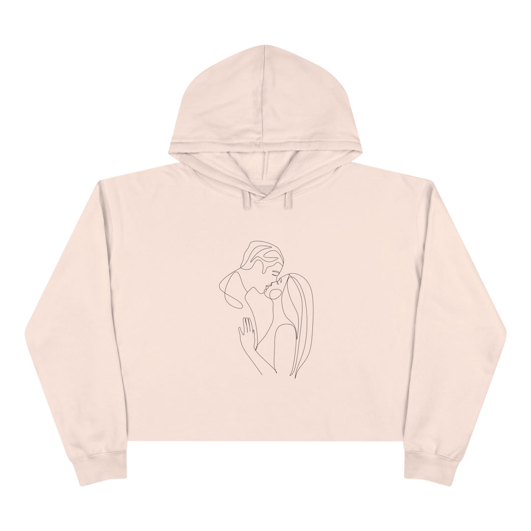 Kiss Crop Hoodie - Wave Fusions