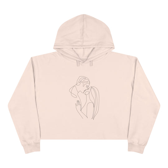 Kiss Crop Hoodie - Wave Fusions