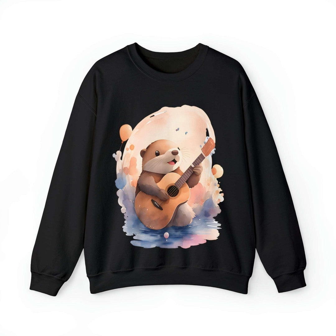 Hamster with Guitar Heavy Blend™ Crewneck Sweatshirt