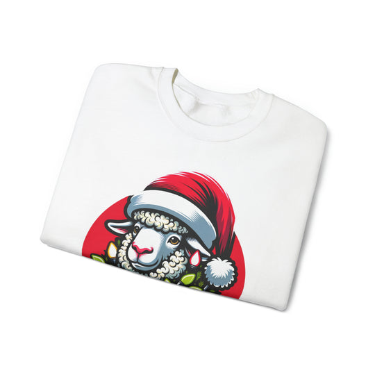 Sheep Christmas Lights Unisex Sweatshirt - Wave Fusions