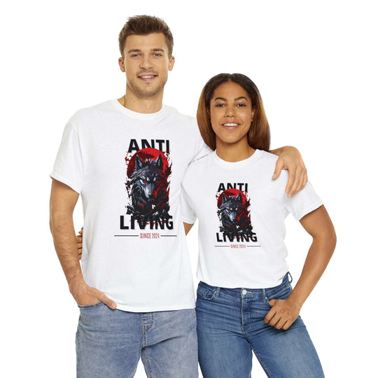 Anti-Living Wolf T-shirt - Dark Rebel Attire