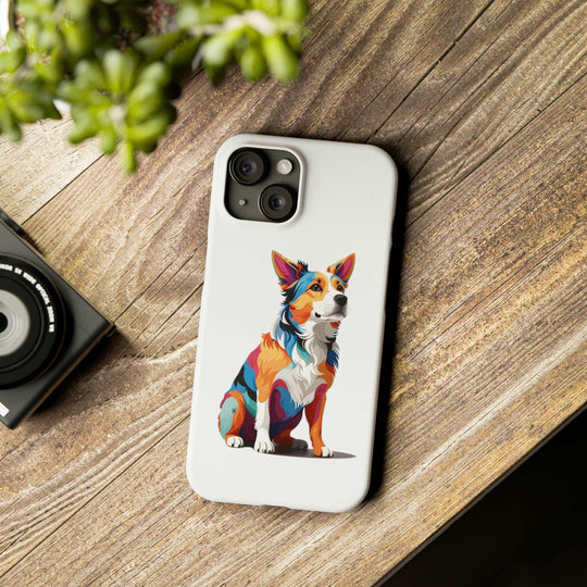 Sitting Dog Slim Phone Case