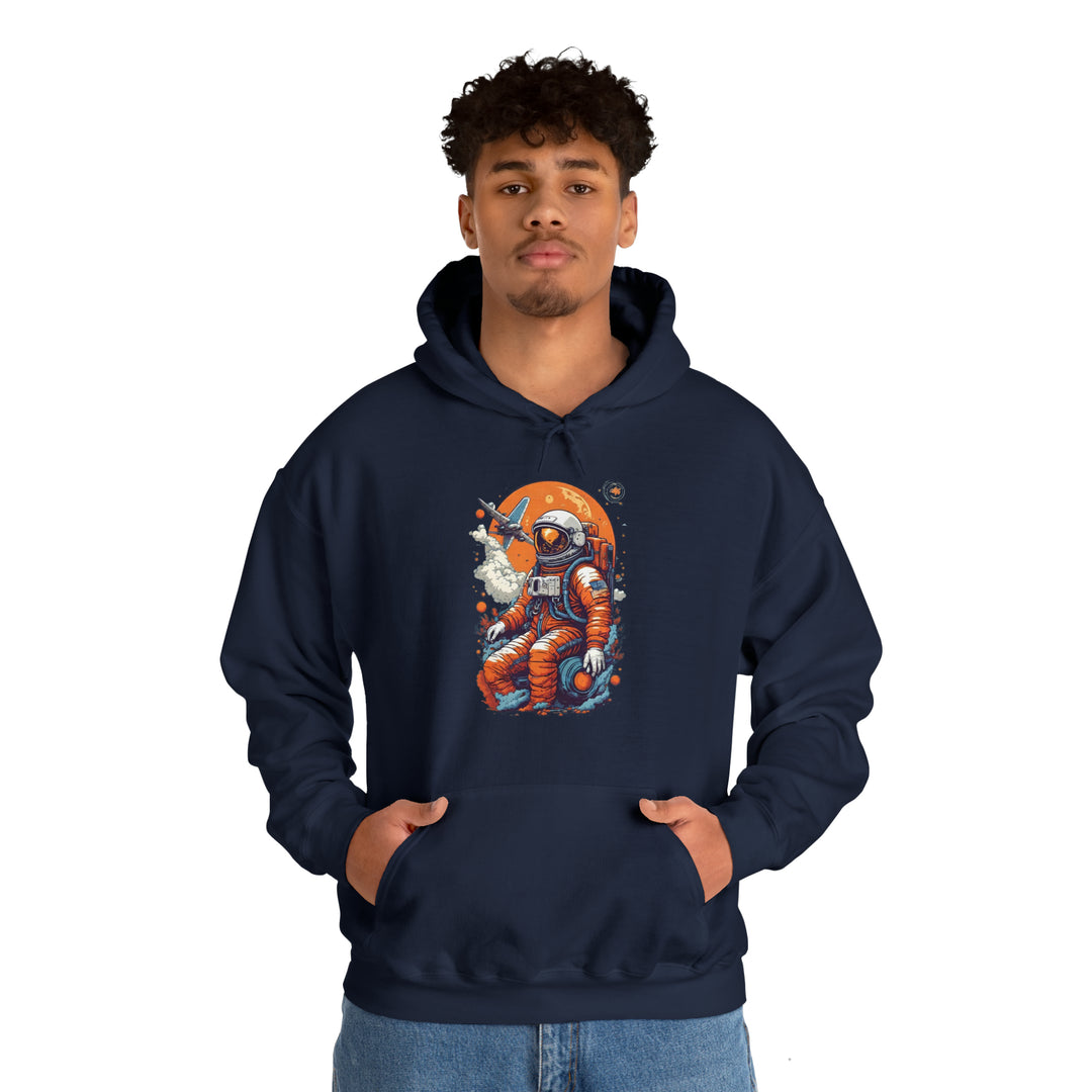 Retro Astronaut Unisex Hoodie - Wave Fusions