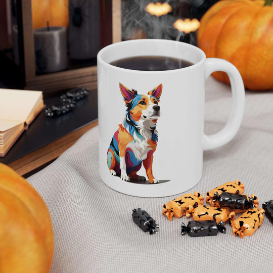 Sitting Dog Ceramic Mug