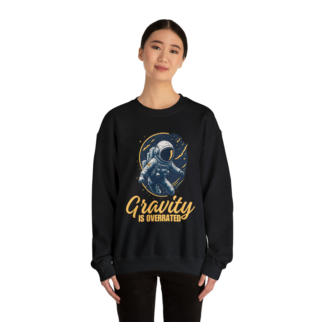 Gravity Overrated Unisex Sweatshirt - Wave Fusions