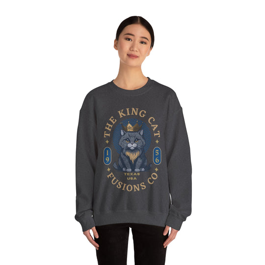 The King Cat Sweatshirt - Royal Feline Series