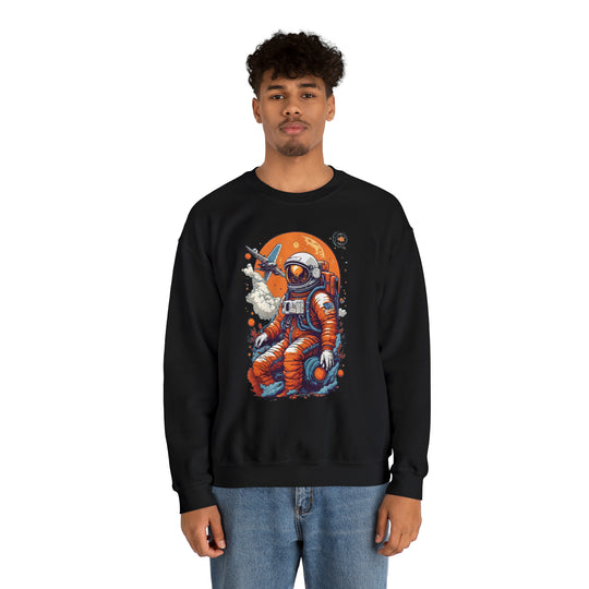 Retro Astronaut Unisex Sweatshirt - Wave Fusions