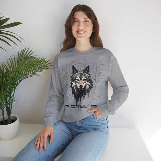 Lone Night Wolf Sweatshirt - After Dark Style