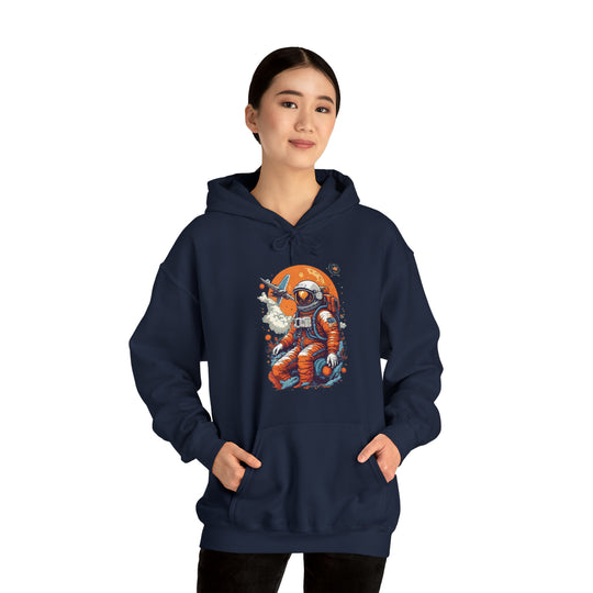 Retro Astronaut Unisex Hoodie - Wave Fusions