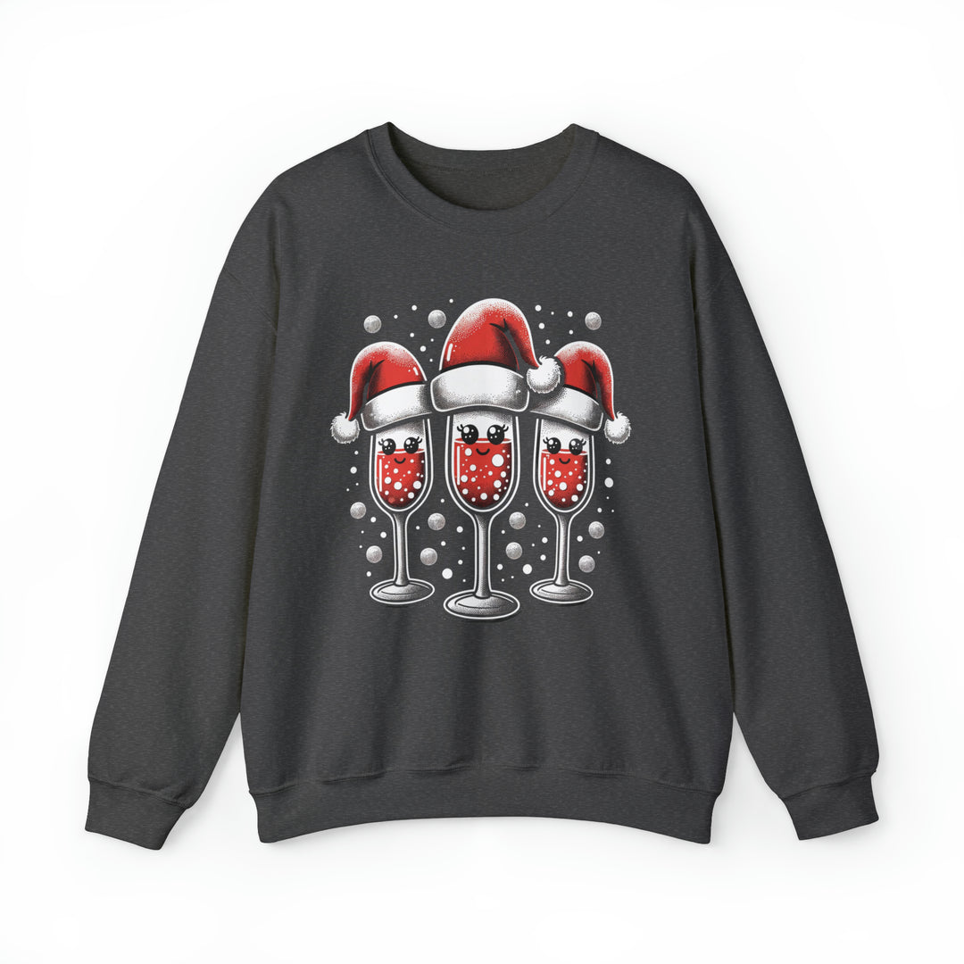 Santa's Toasty Cheers Unisex Sweatshirt - Wave Fusions