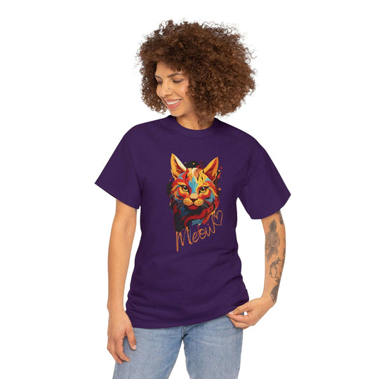 Abstract Meow Cat T-shirt - Palette of Purr