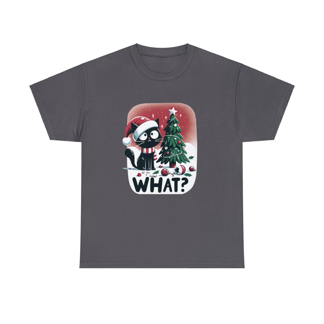 What? Cat Christmas Unisex T Shirt - Wave Fusions