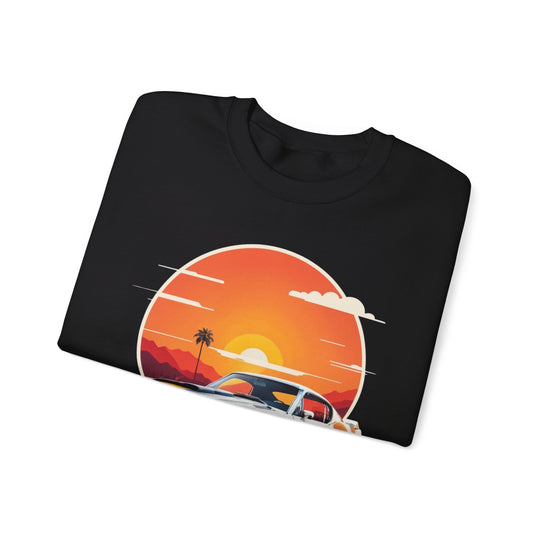 Sunset Muscle Car Sweatshirt - Muscle Car Edition